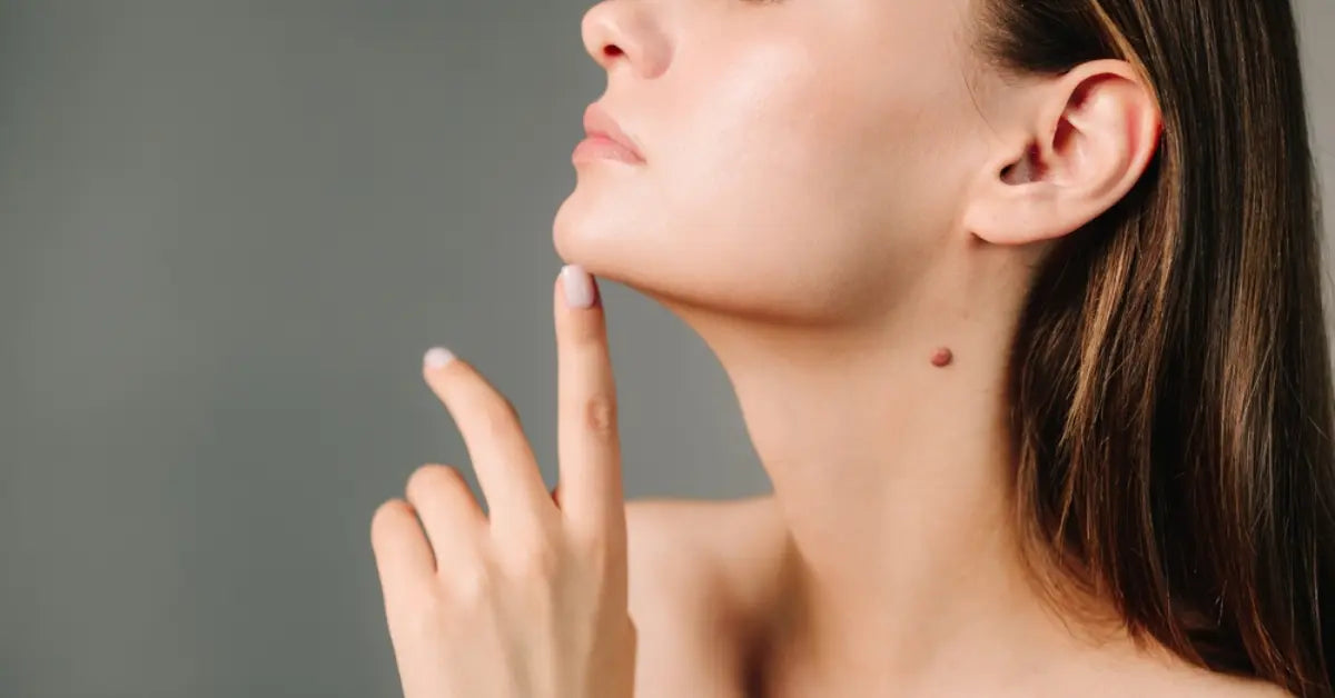 A woman practicing natural Face lifting tips for a firmer jawline