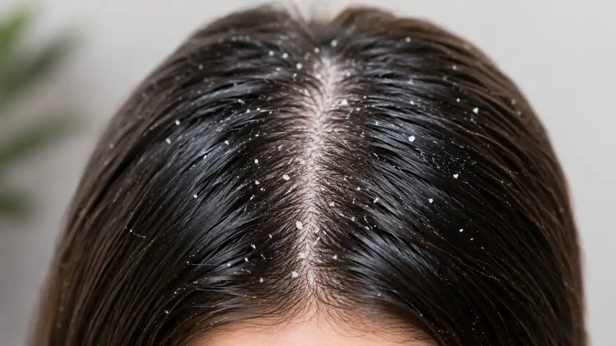 Healthy scalp after Flaky Scalp Treatment with clean hair and reduced visible flakes.