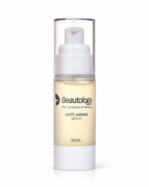 Beautology Anti-Aging Serum, 30ml pump bottle, on a plain white background