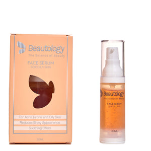 Beautology Oily Skin Serum bottle for balancing oils and clear skin