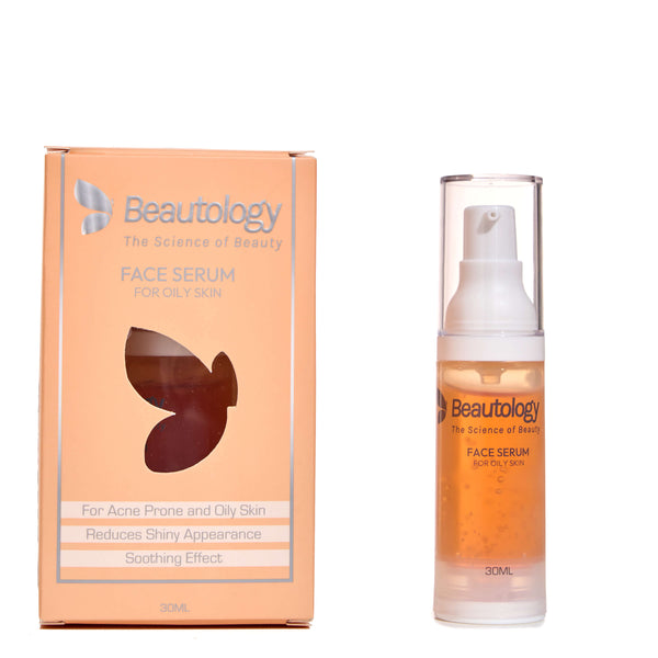 Beautology Oily Skin Serum bottle for balancing oils and clear skin