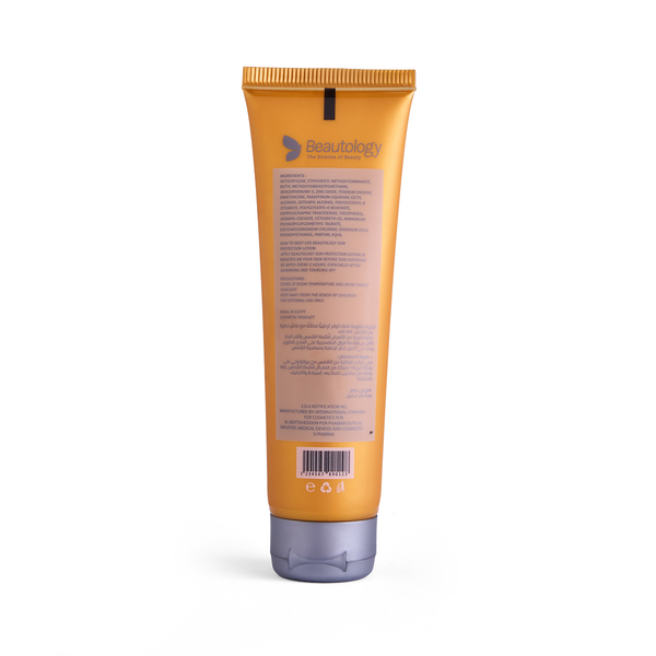 Beautology Sunscreen Lotion SPF 50+ bottle for lightweight face protection